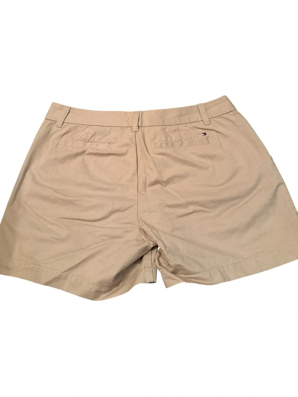 Tommy Hilfiger Women's Size 8 Khaki Cotton Stretch Chino Shorts Casual Classic